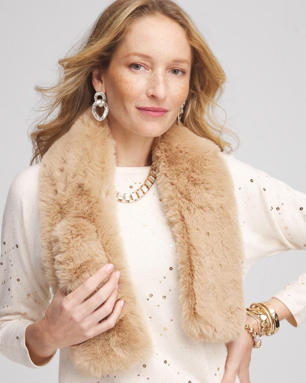 Faux Fur Pull-through Scarf Product Image