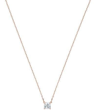 Swarovski Attract Square Crystal Pendant Necklace in Silver Tone, 14.87-16.87 Product Image