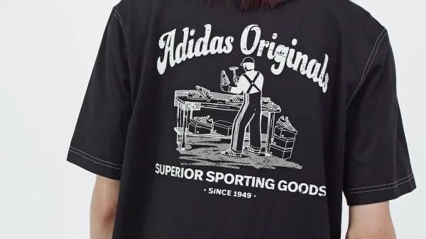 adidas Wabash Tee Black L Mens Product Image