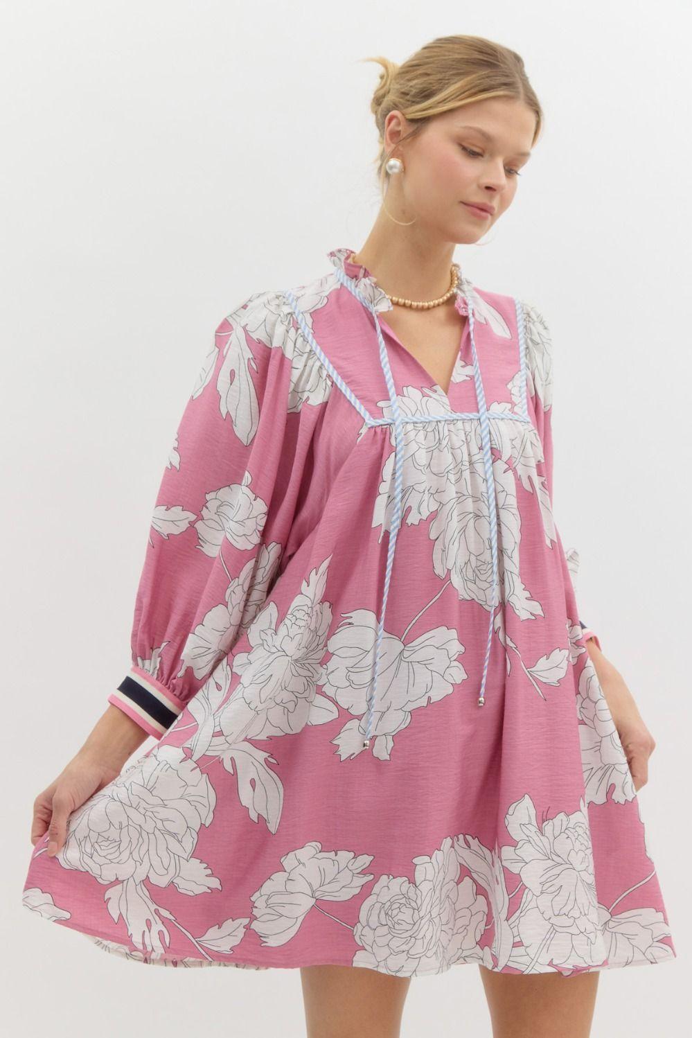 Allison Floral Mini Dress Product Image