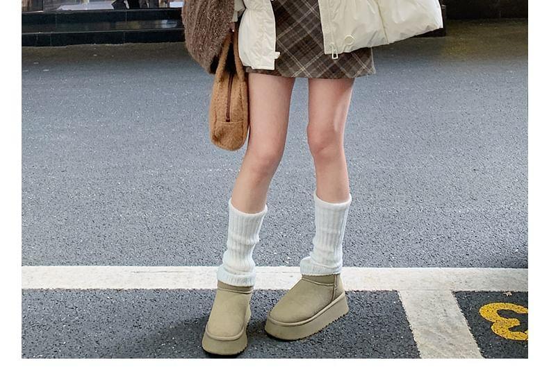 Hooded Plain Zip-Up Down Jacket Product Image
