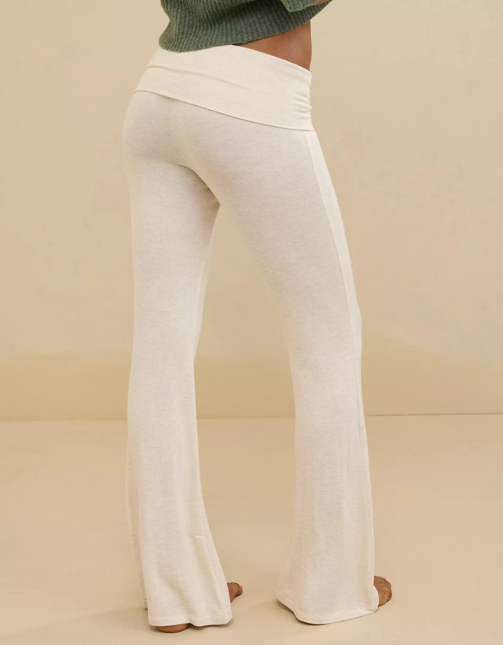Aerie Let's Bounce Foldover Bootcut PJ Pant Product Image