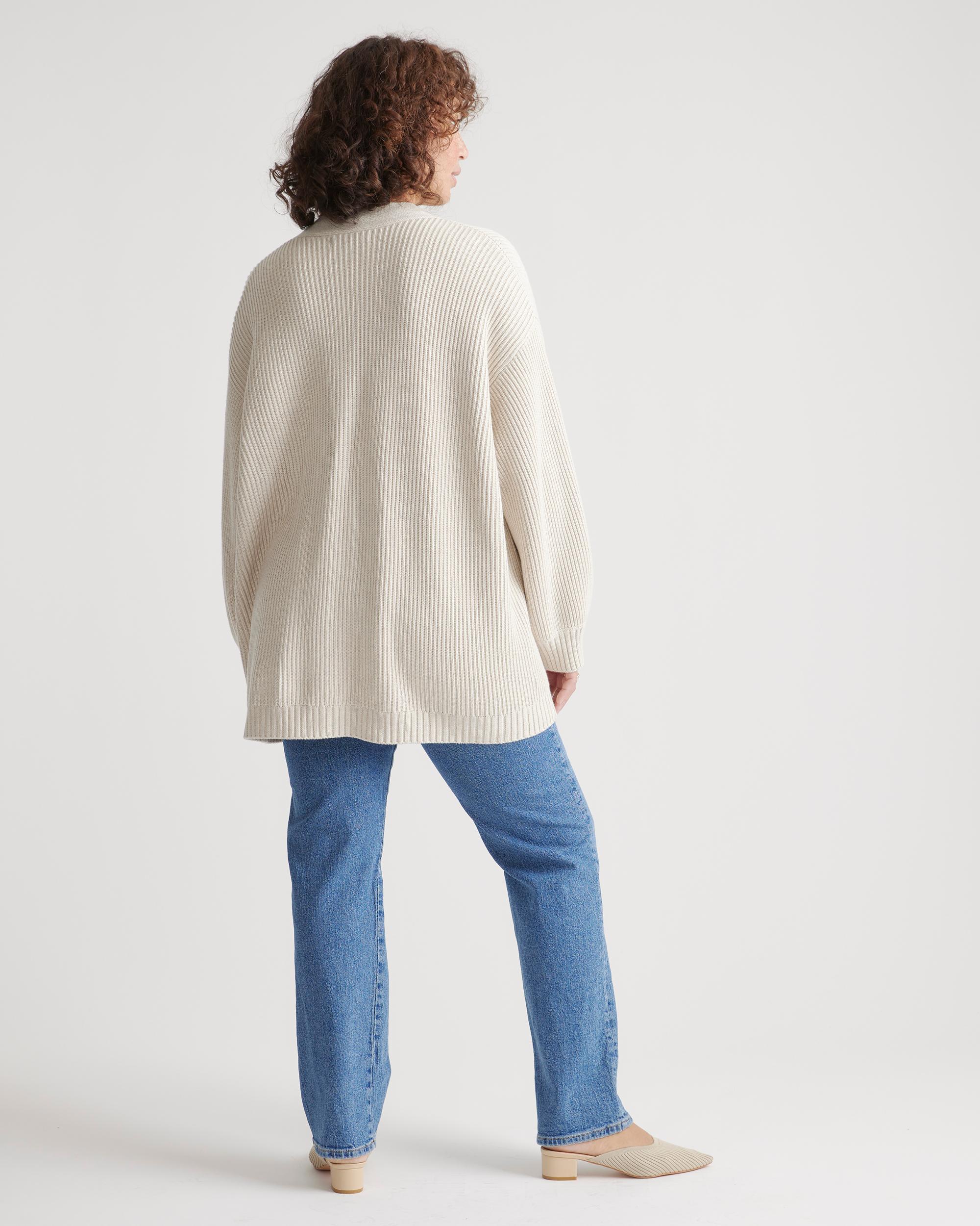 Quince | Women's OverSized Cardigan Sweater Size XS, Organic Cotton Product Image