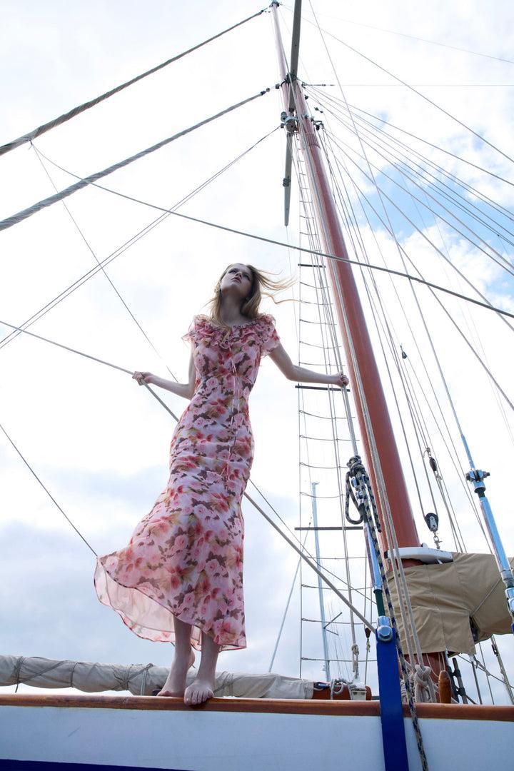 Fallen Floral Maxi Dress — Multi Product Image