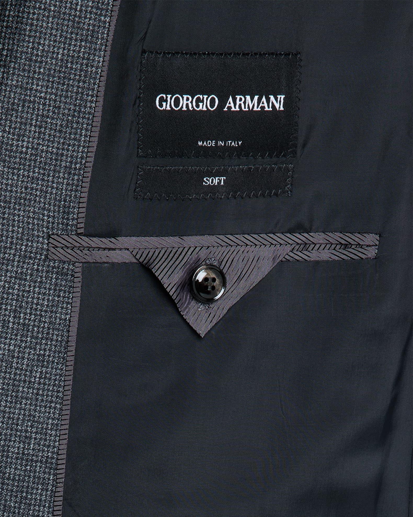 Men's Wool Micro-Houndstooth Two-Piece Suit Product Image