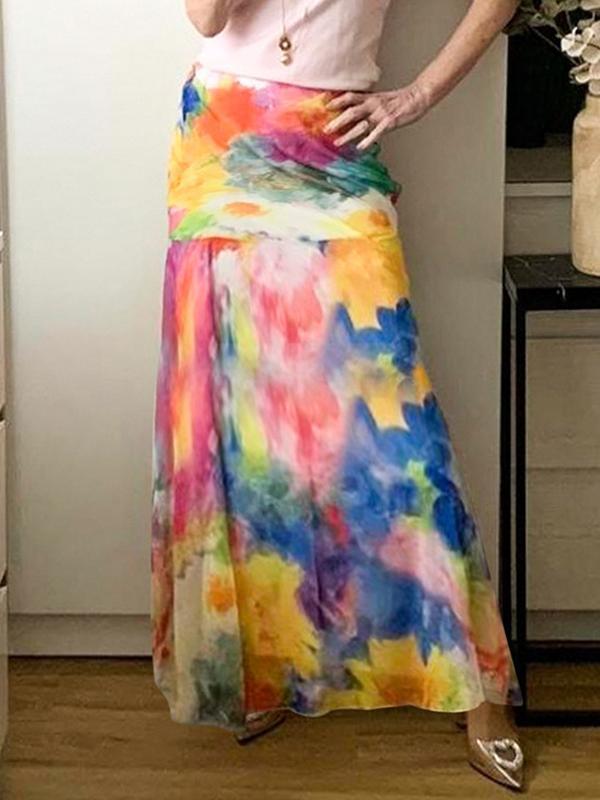 Retro-Inspired Maxi Skirt Product Image