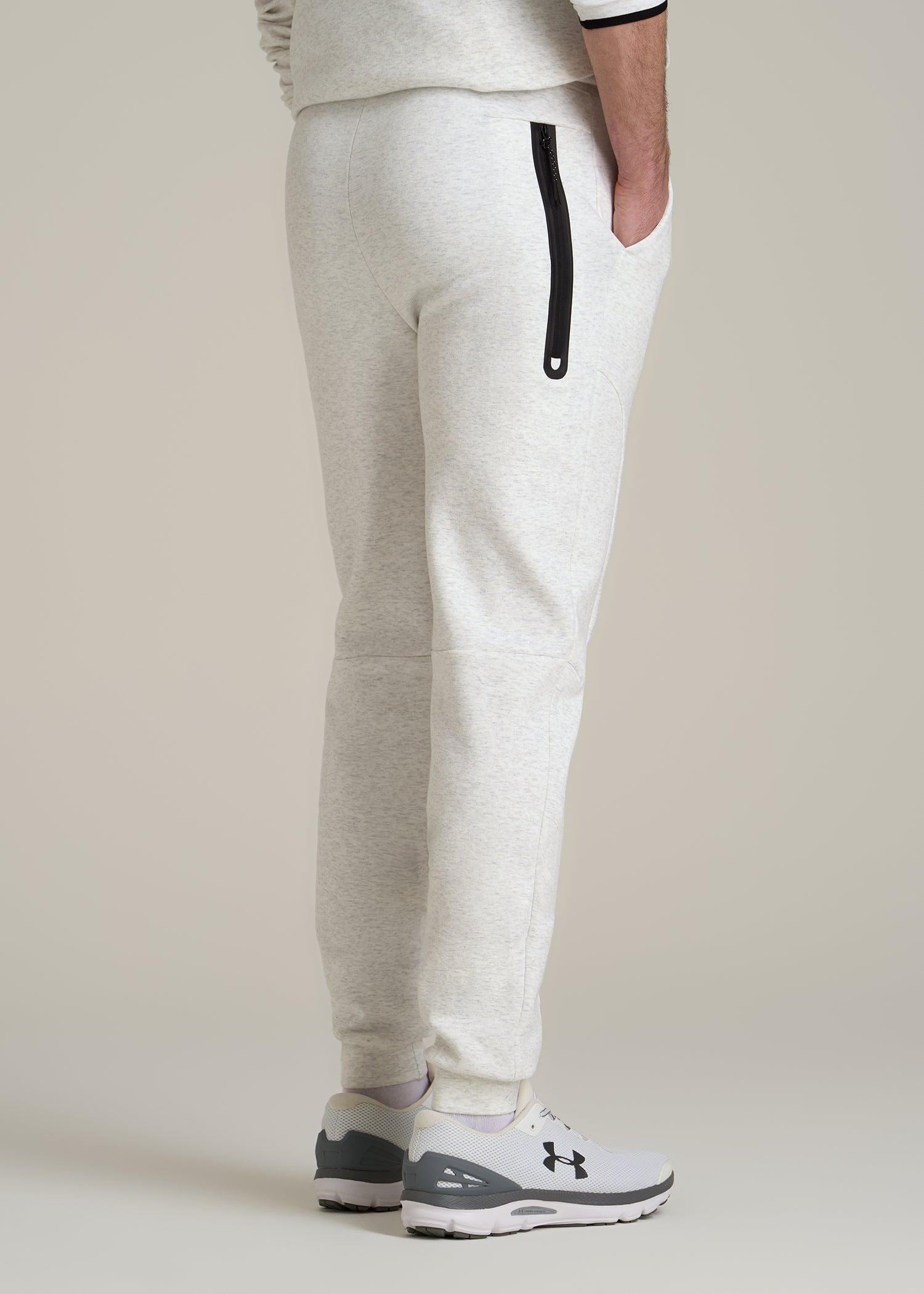 Tall Men's Utility Fleece Joggers in Heather Frost Product Image
