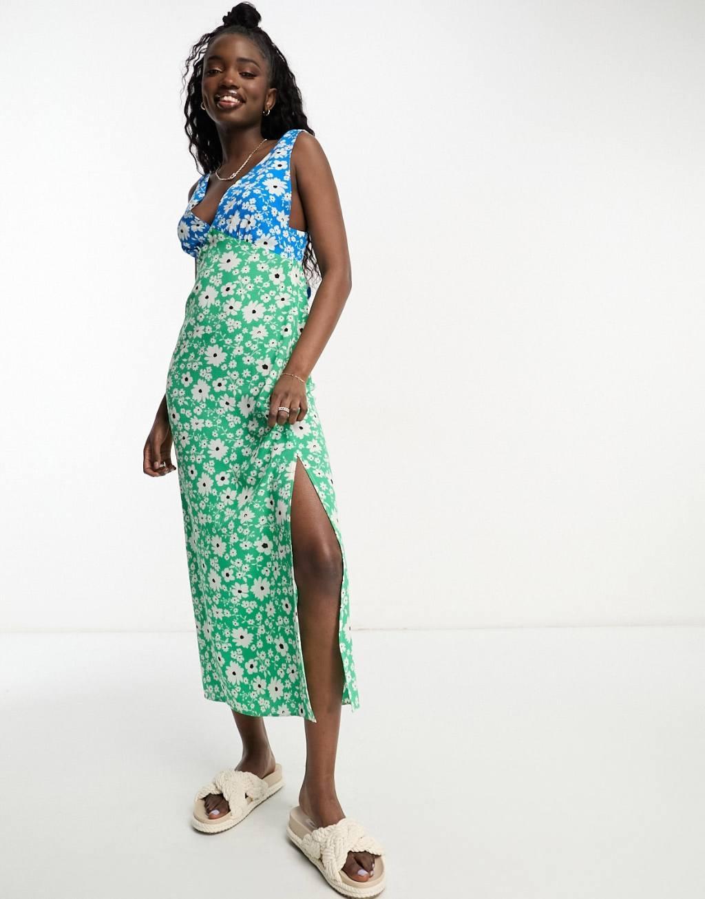 ASOS DESIGN open back slip midi dress Product Image