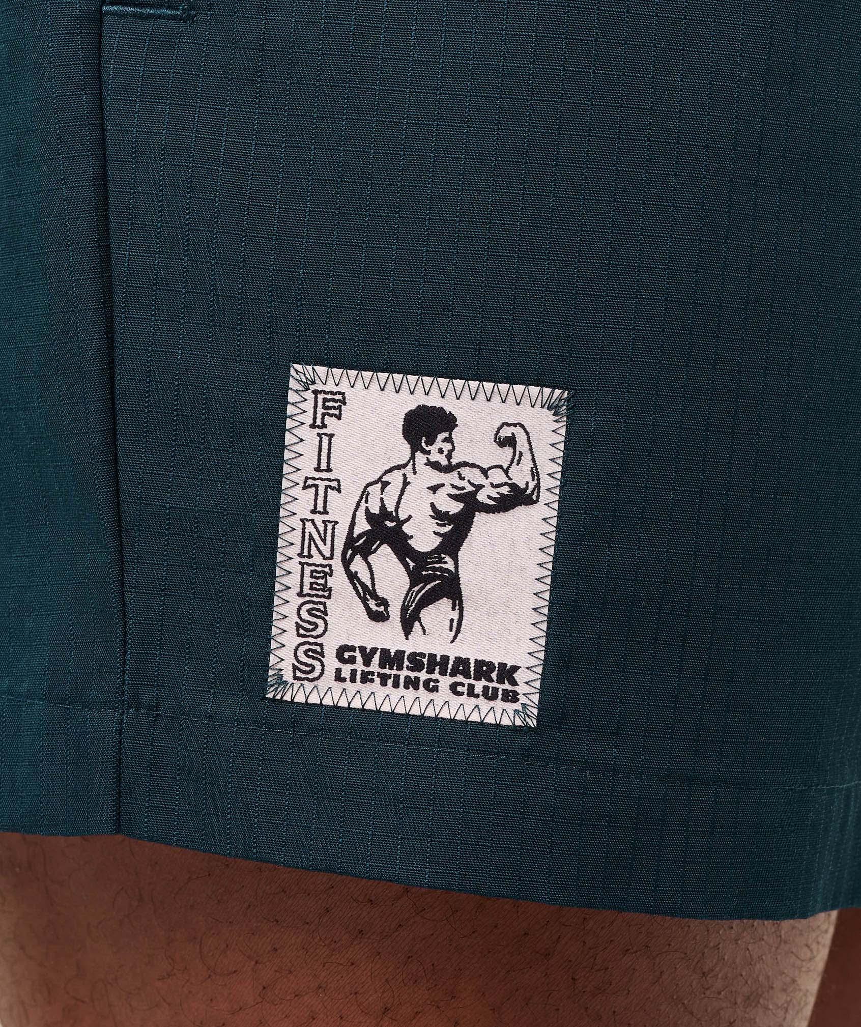 Gymshark Pumper Shorts 5" - Deep Petrol Blue Male Product Image