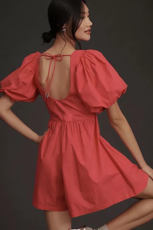 By Anthropologie Puff-Sleeve Romper Product Image