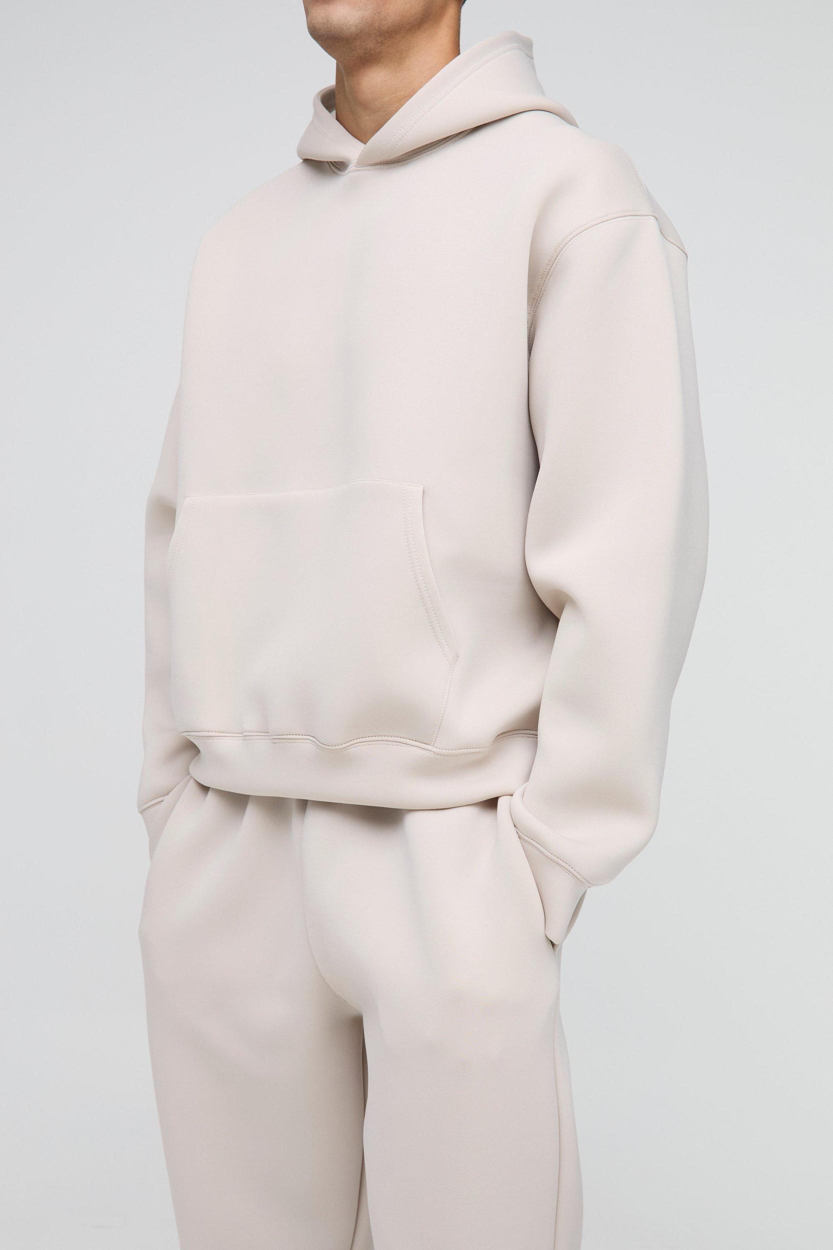 Oversized Boxy Bonded Scuba Hooded Tracksuit | boohooMAN USA Product Image