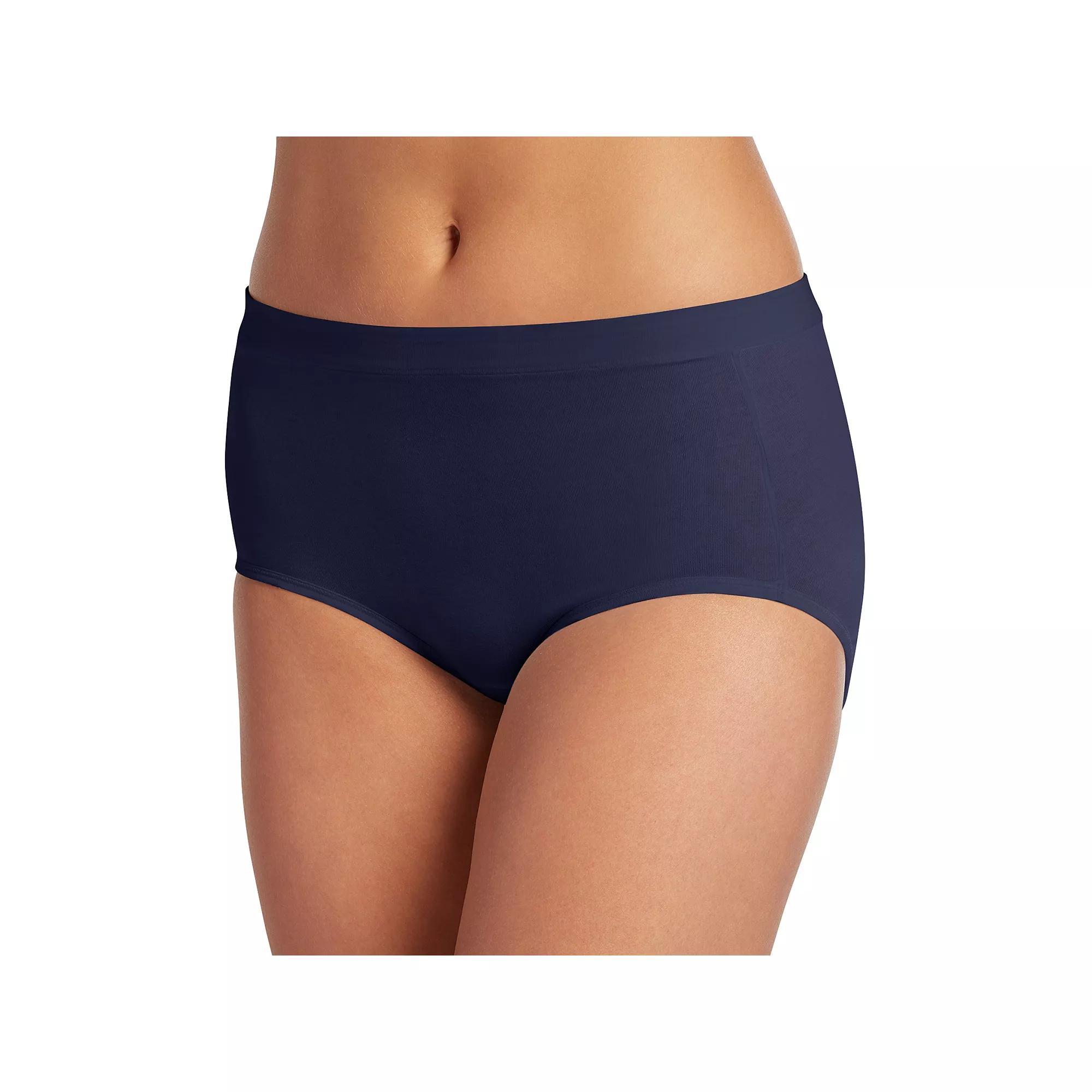 Womens Jockey Cotton Stretch Brief Panty 1556, Gray Grey Product Image