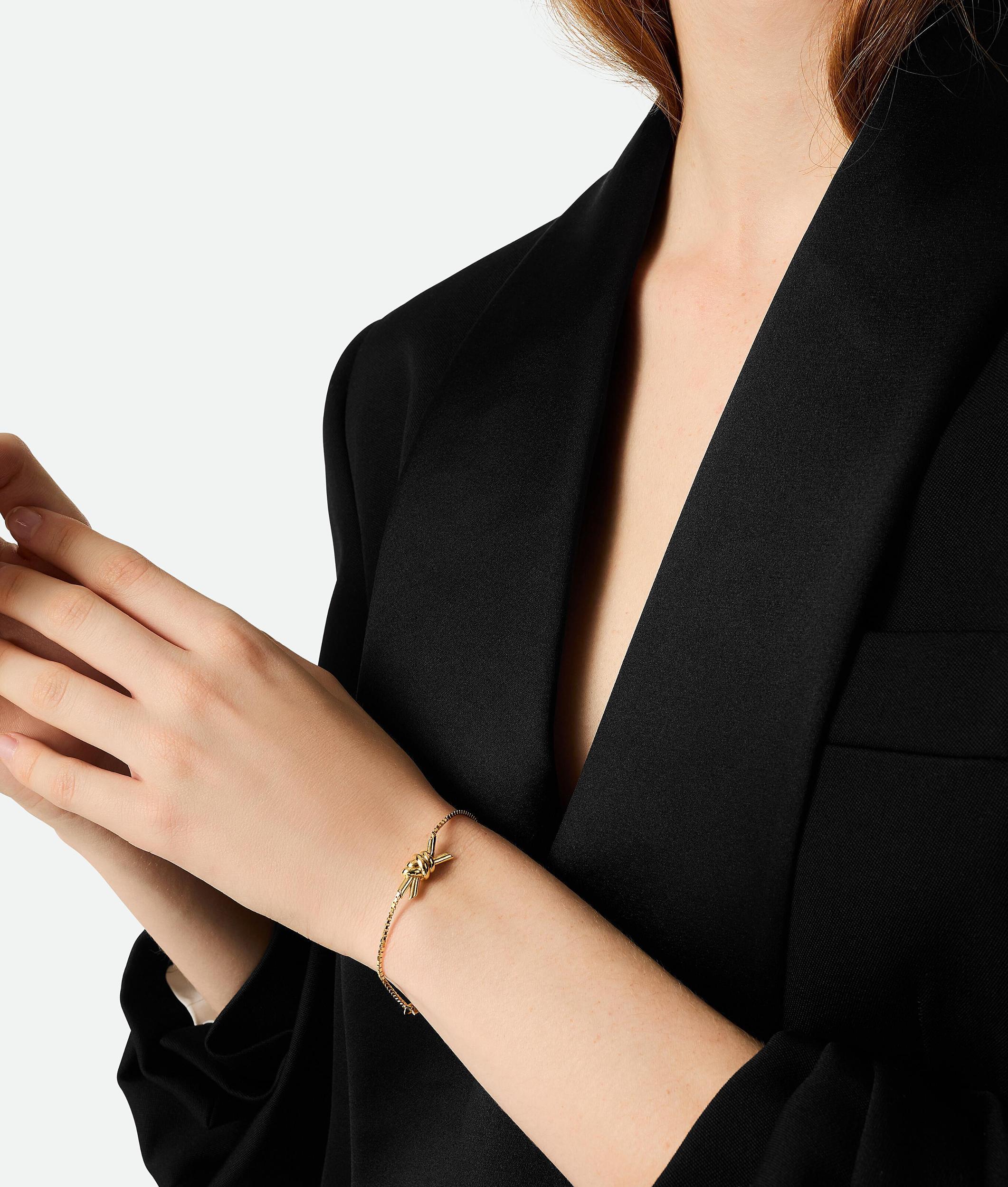 BOTTEGA VENETA Knot Armband In Yellow Gold Product Image