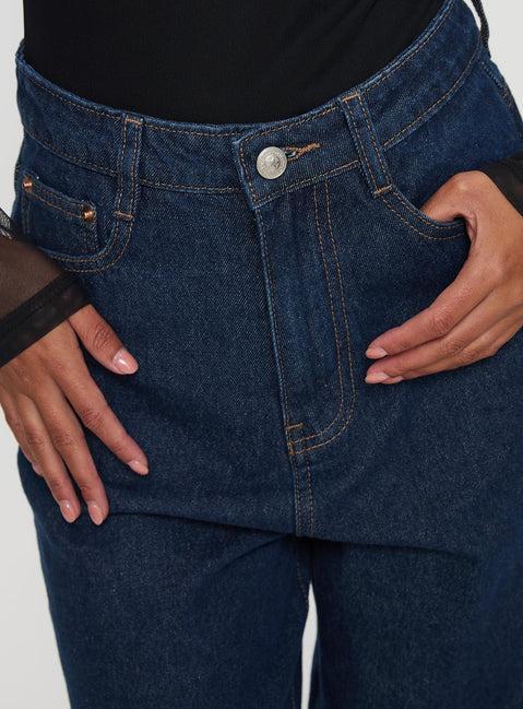 Nicolo Jeans Mid Raw Denim Product Image
