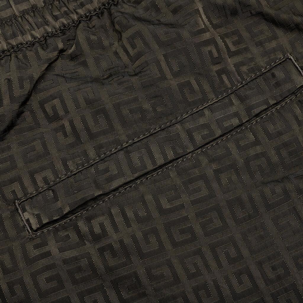 Garment Dye Embroidered Joggers - Military Green Male Product Image