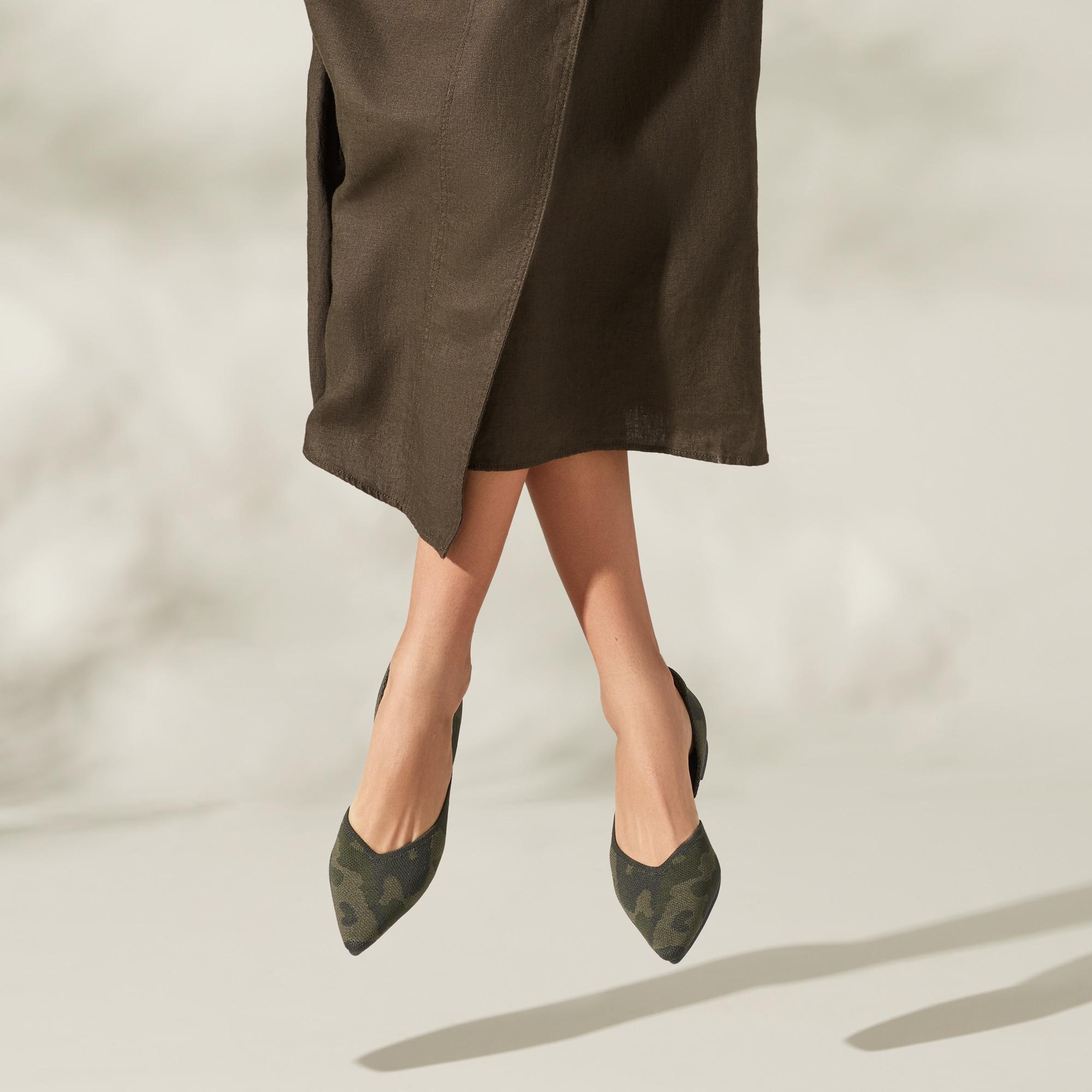 Pointed-Toe D'Orsay Flats (Melia) Product Image