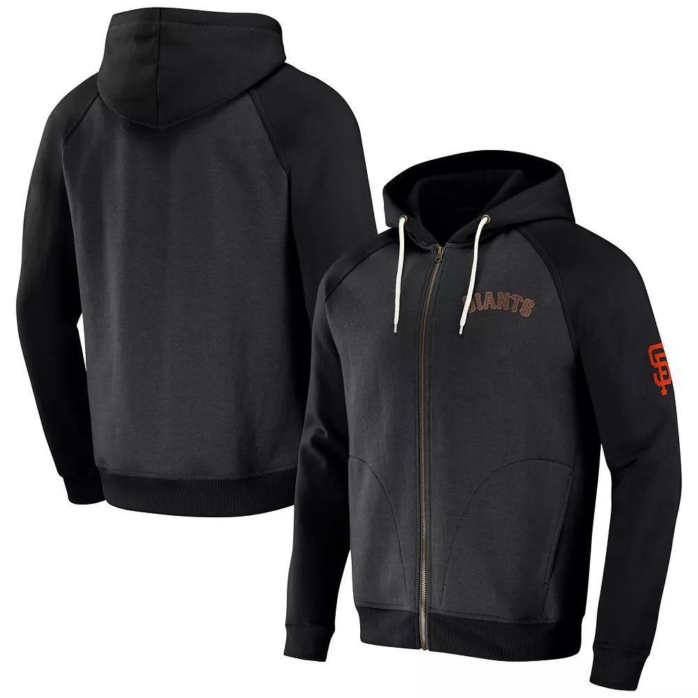 Men's NFL x Darius Rucker Collection by Fanatics Navy Tennessee Titans Raglan Full-Zip Hoodie, Size: Medium, Blue Product Image