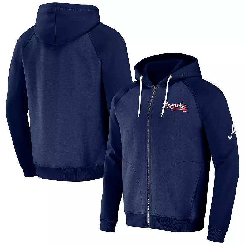 Men's Darius Rucker Collection by Fanatics  Navy Cleveland Guardians Raglan Full-Zip Hoodie, Size: Small, Grd Blue Product Image