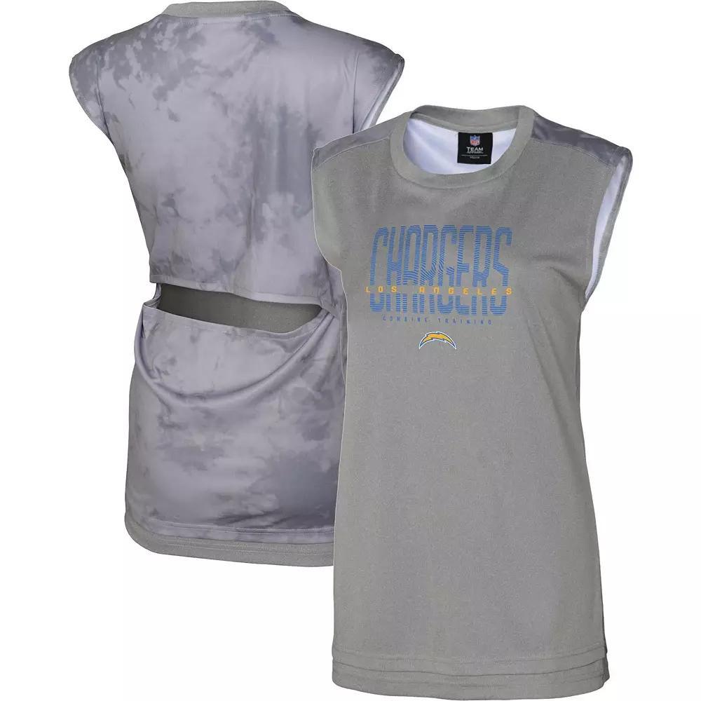 Women's Gray Kansas City Chiefs No Sweat Tank Top, Size: Medium, Grey Product Image
