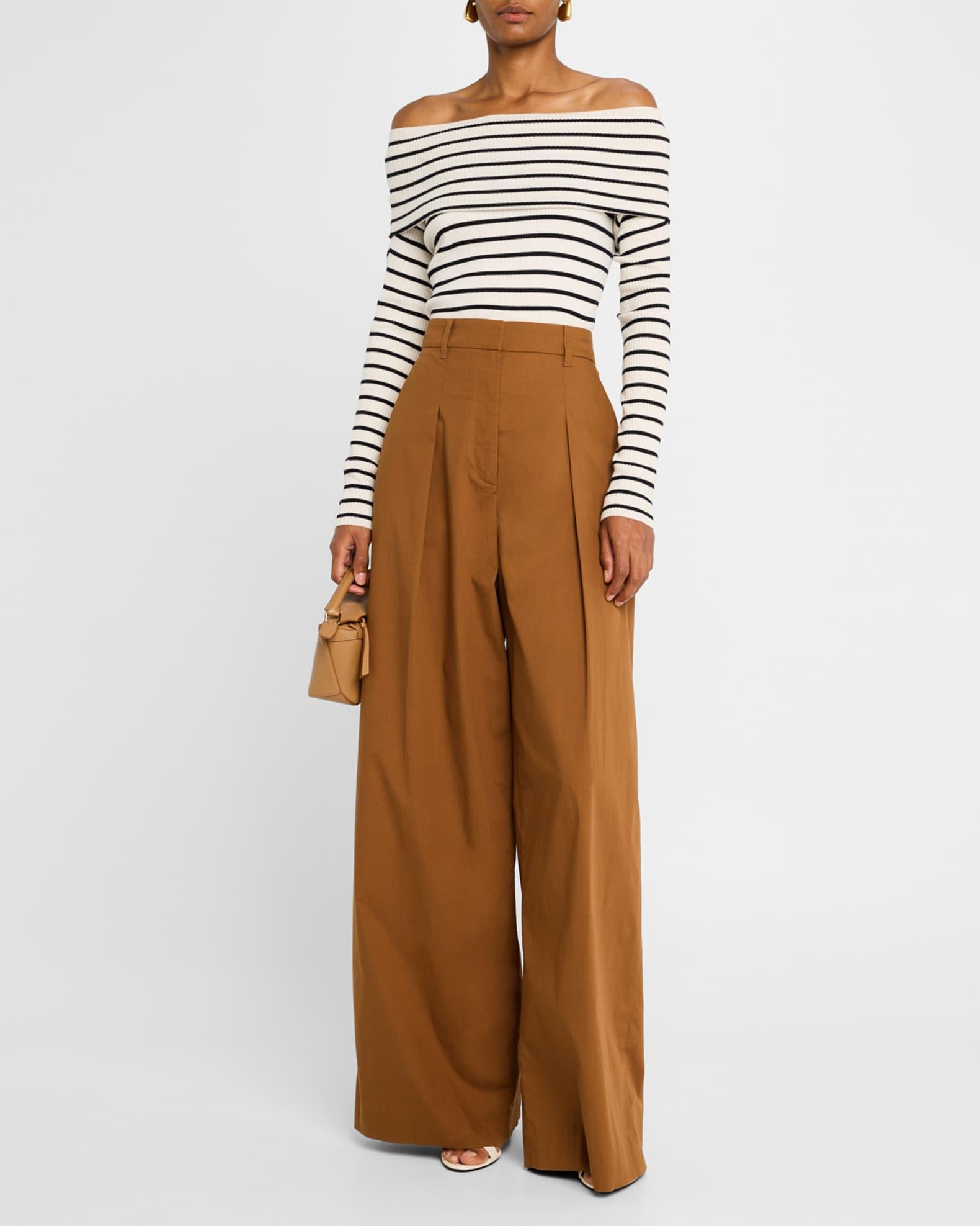 Evelyn Ribbed Off-Shoulder Top Product Image