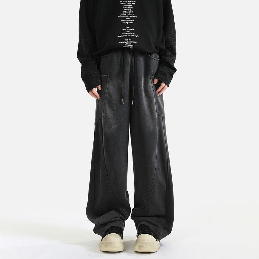 High Rise Washed Wide Leg Jeans Product Image
