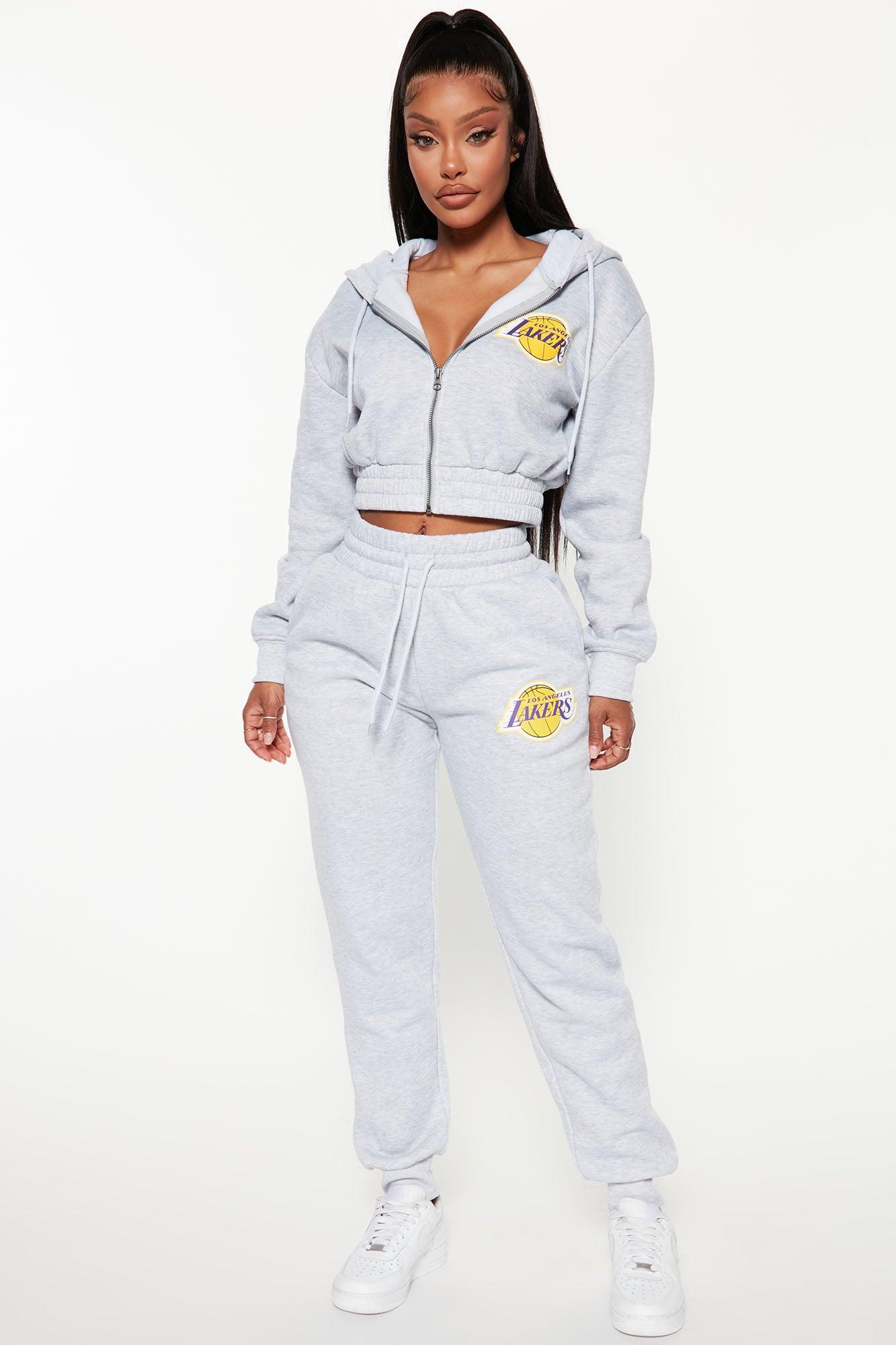Lakers Set Up Jogger - Heather Grey Female Product Image