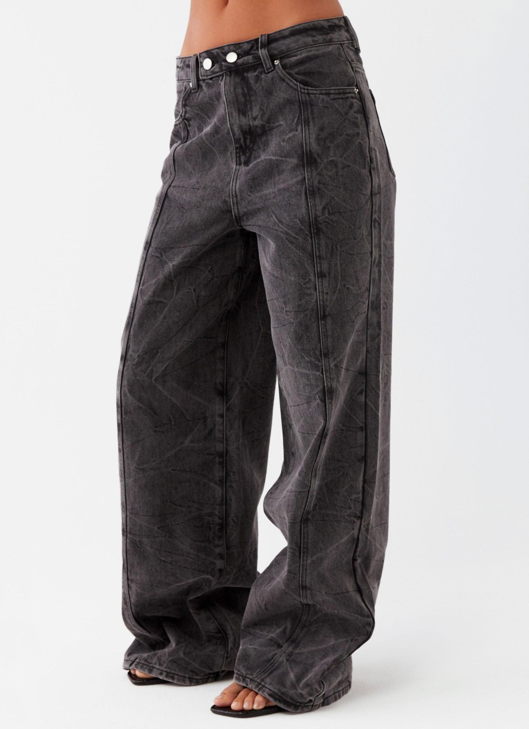Stacey Denim Jeans - Washed Black Product Image