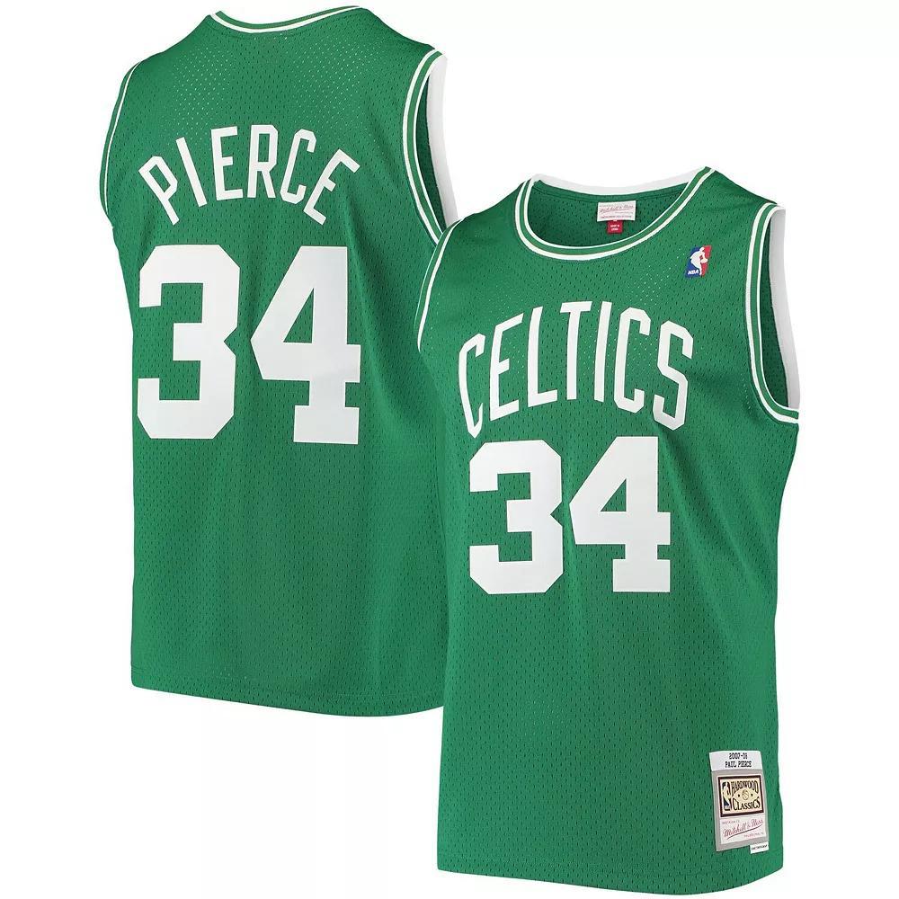 Men's Mitchell & Ness Paul Pierce Kelly Green Boston Celtics Hardwood Classics Swingman Jersey, Size: Medium Product Image