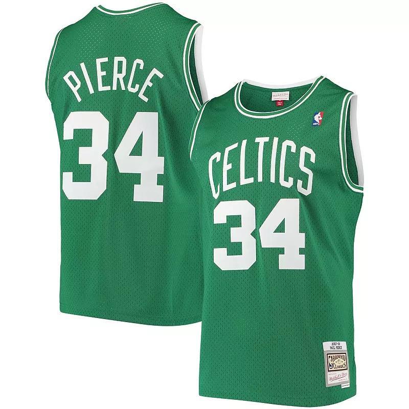 Men's Mitchell & Ness Paul Pierce Kelly Green Boston Celtics Hardwood Classics Swingman Jersey, Size: Medium Product Image