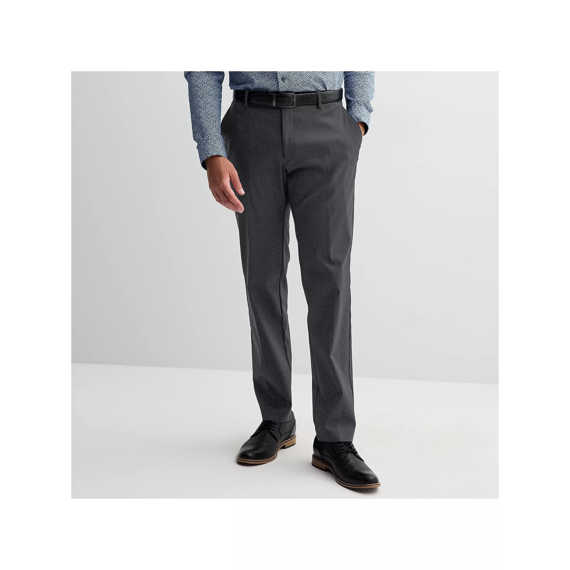 Men's Apt. 9® Premier Flex Slim-Fit Stretch Dress Pants, Size: 32X30, Grey Product Image