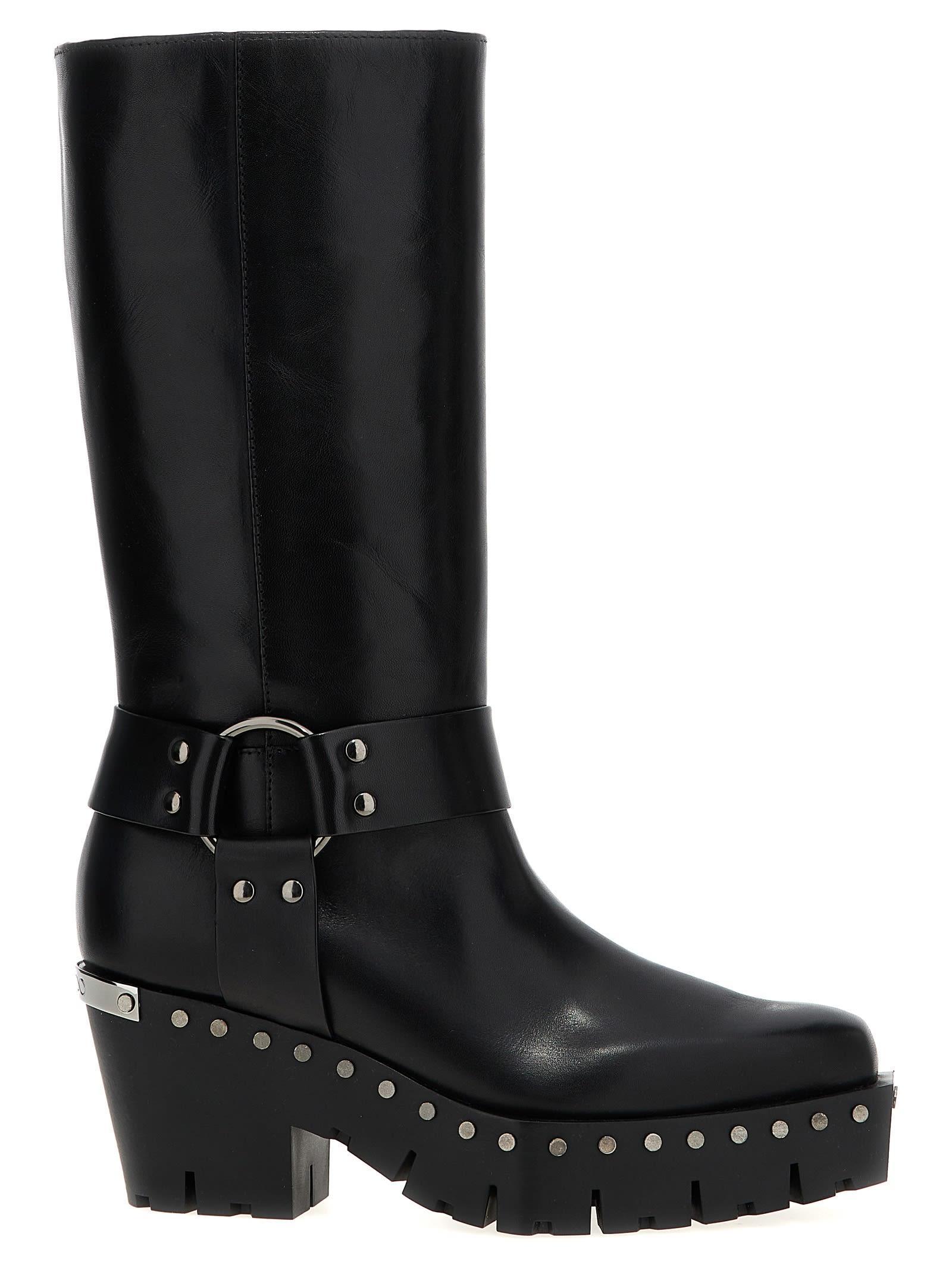 JIMMY CHOO 75mm Quinn Boots In Black Product Image