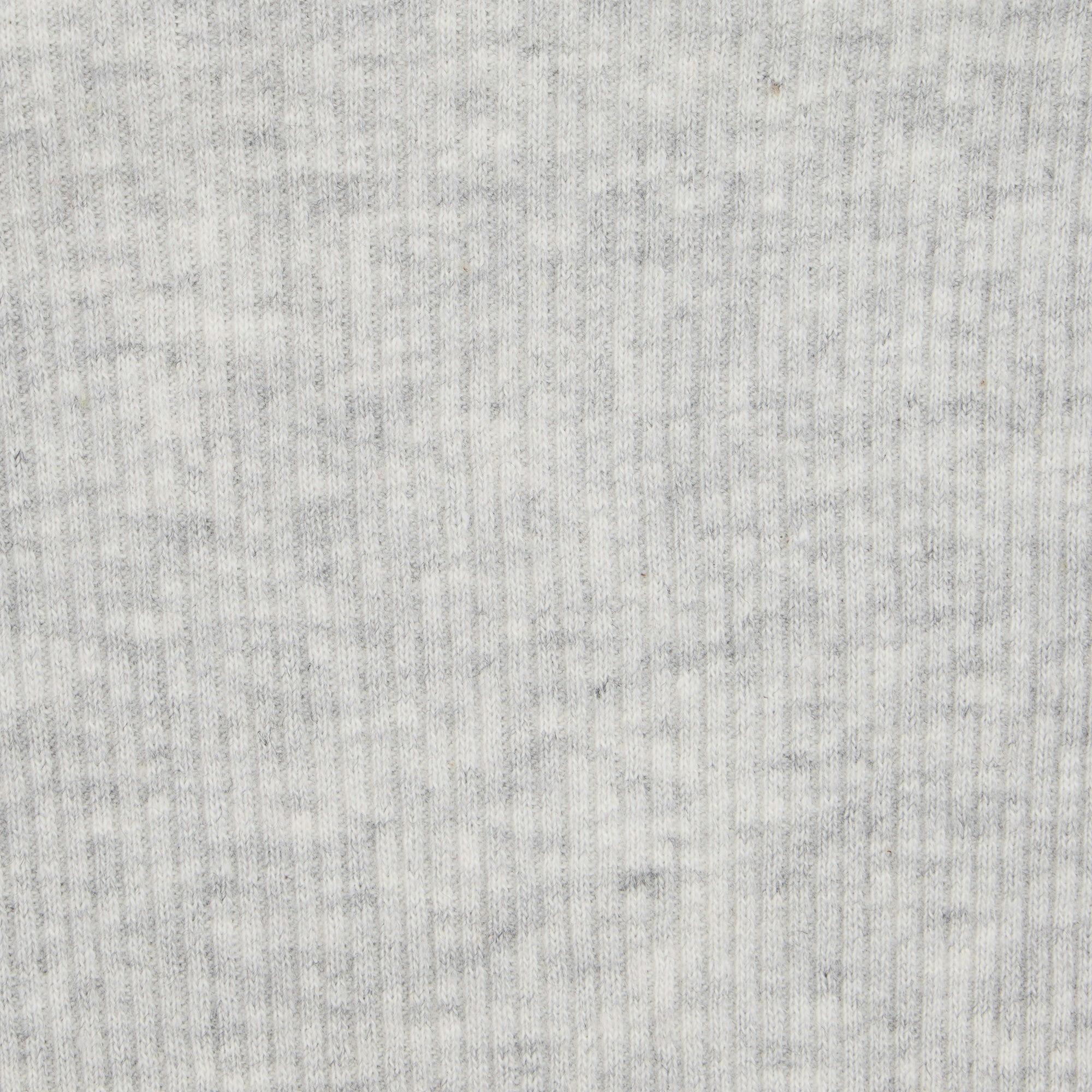 COTTON RIB T-SHIRT | LIGHT HEATHER GREY Product Image
