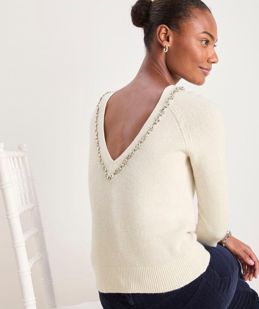 Rhinestone Embellished Sweater Product Image