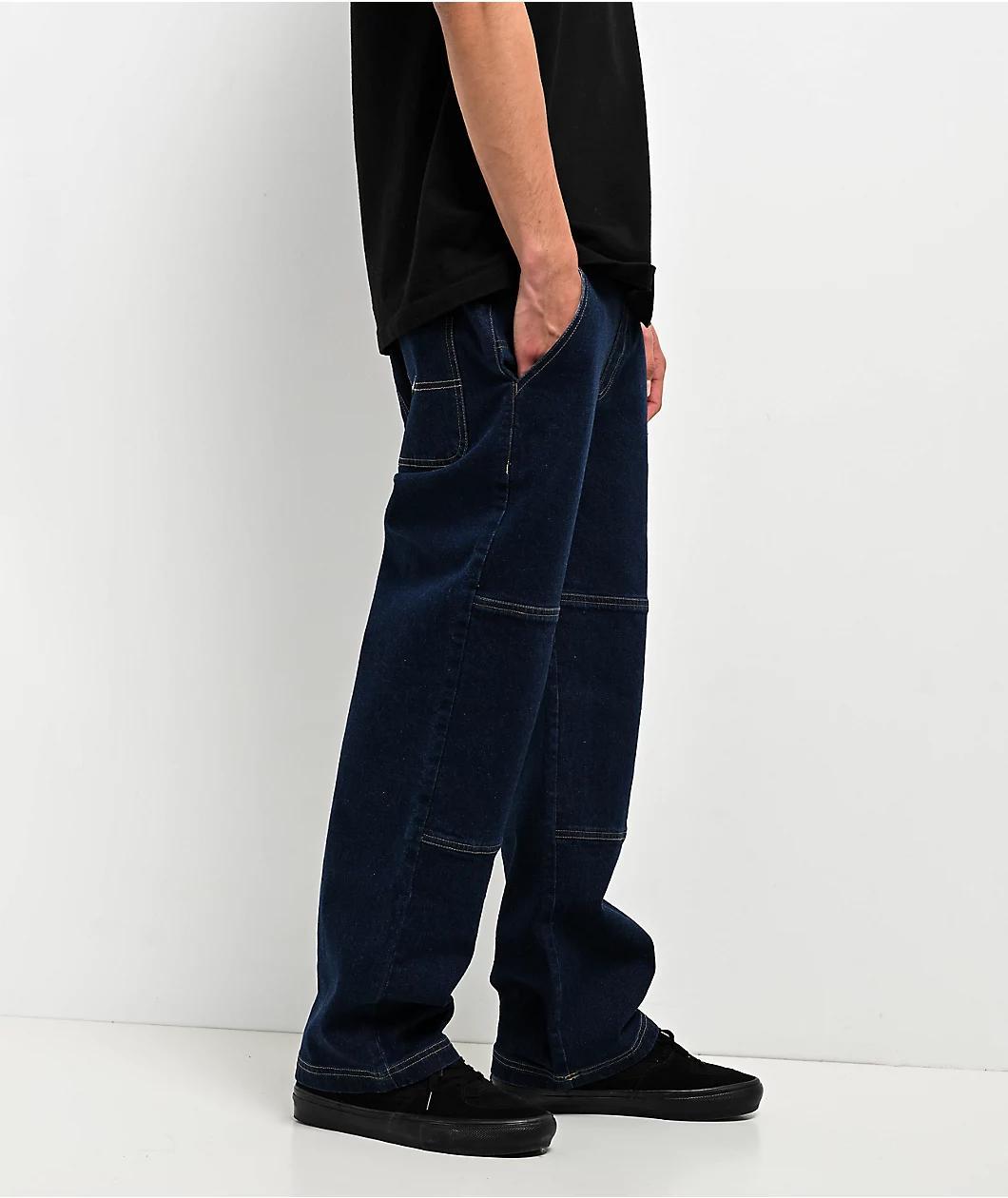 Independent Built To Grind Dark Blue Denim Work Jeans Product Image