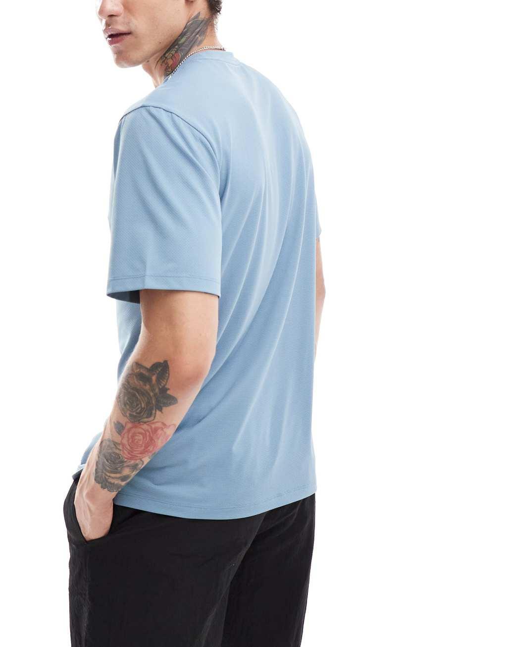 ASOS 4505 Icon training t-shirt with quick dry 2 pack in taupe and slate blue Product Image