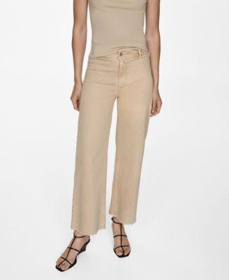 Mango Womens Catherin Culotte High Rise Jeans Product Image