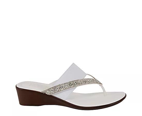 Italian Shoemakers Deleiza Women's Sandals, Size: 6, White Product Image