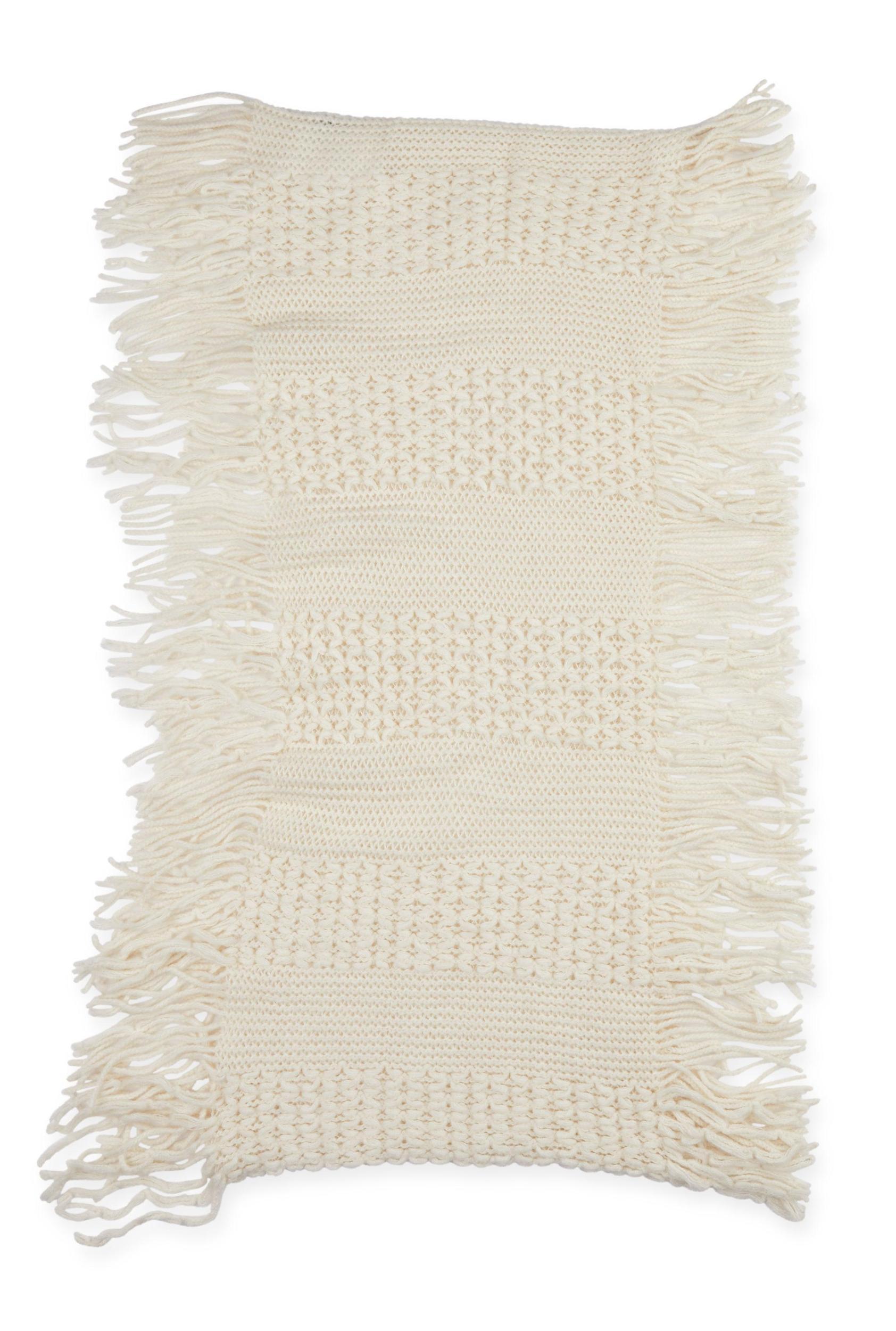 Knitted Fringe Infinity Scarf Female Product Image