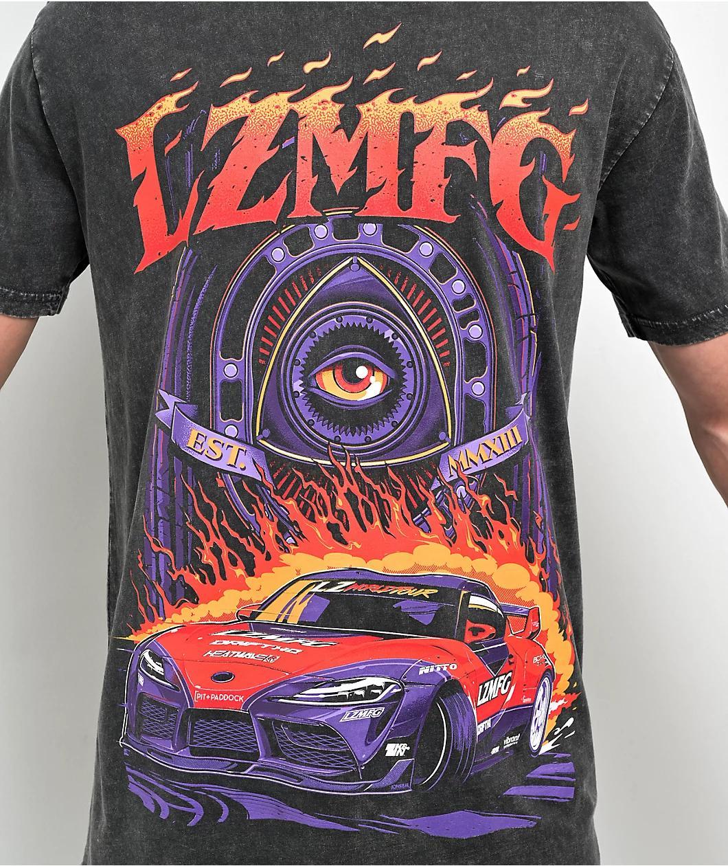 LZMFG Sacred Black Wash T-Shirt Product Image
