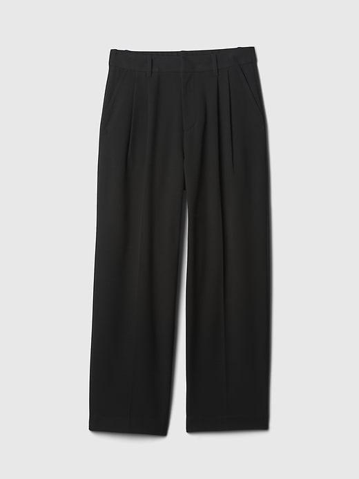 365 High Rise Brushed Twill Pleated Taper Trousers Product Image