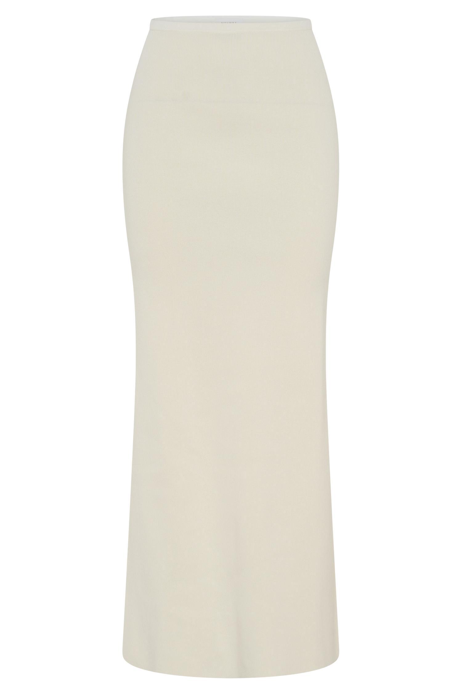 Maxine Knit Maxi Skirt - Ivory Product Image