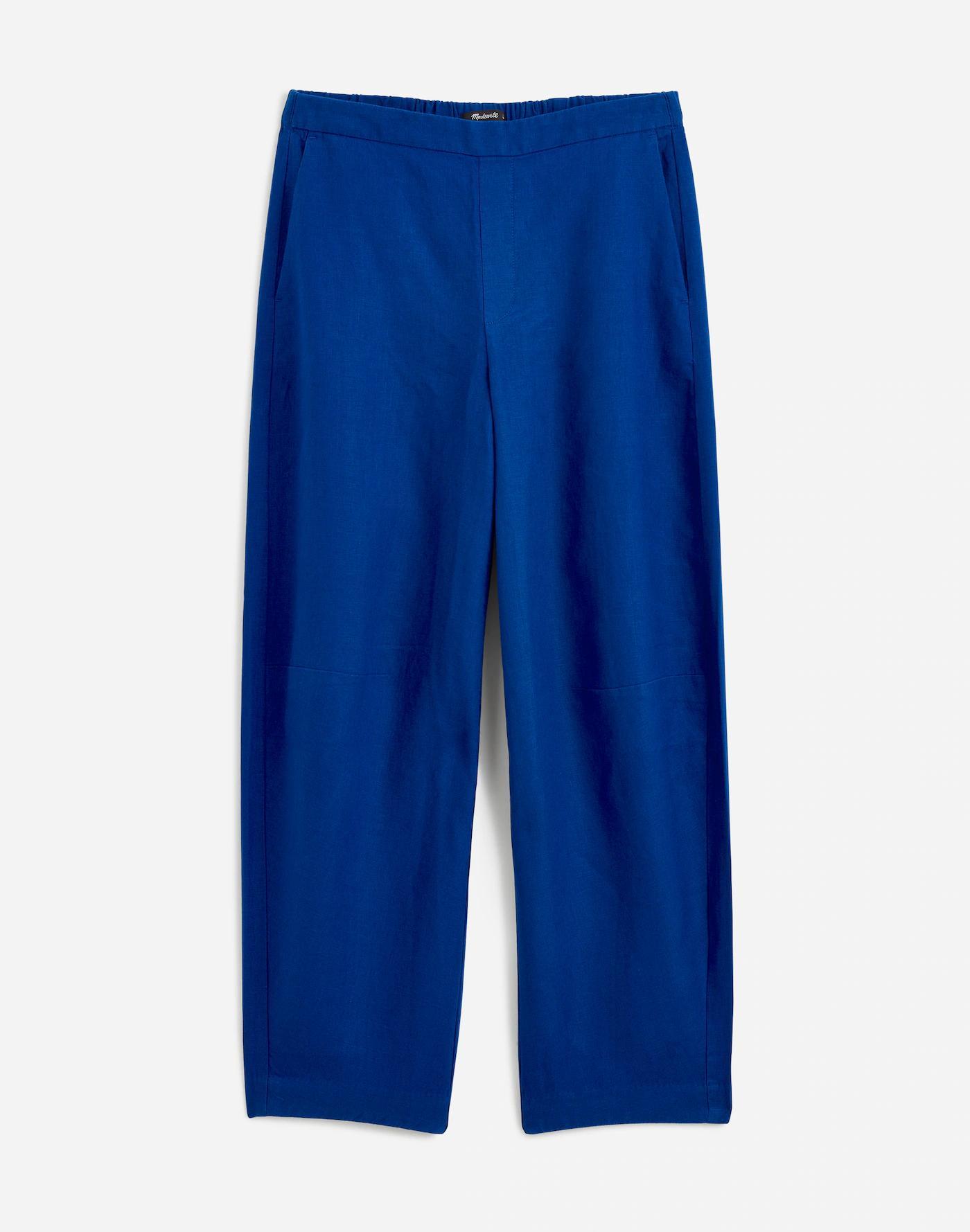 Pull-On Barrel Pants in 100% Linen Product Image