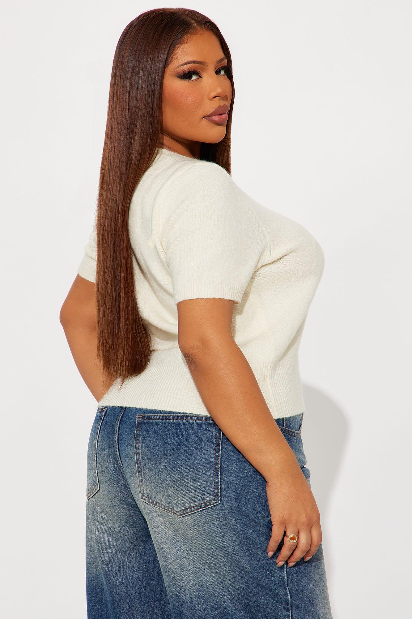 Living For The Weekend Pullover Sweater - Cream Female Product Image