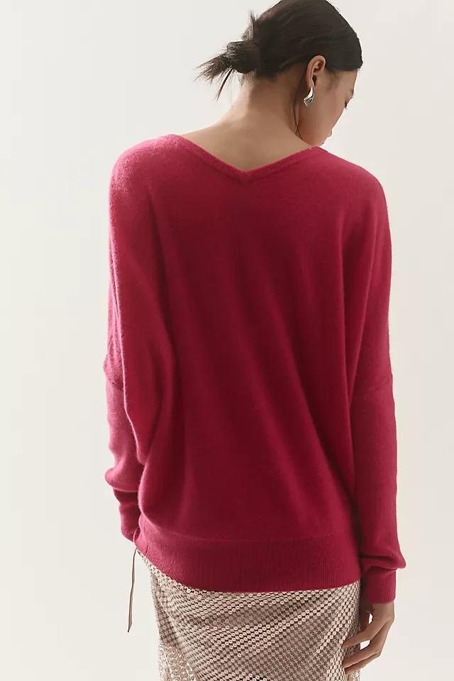 The Charley Cashmere Relaxed V-Neck Sweater Product Image