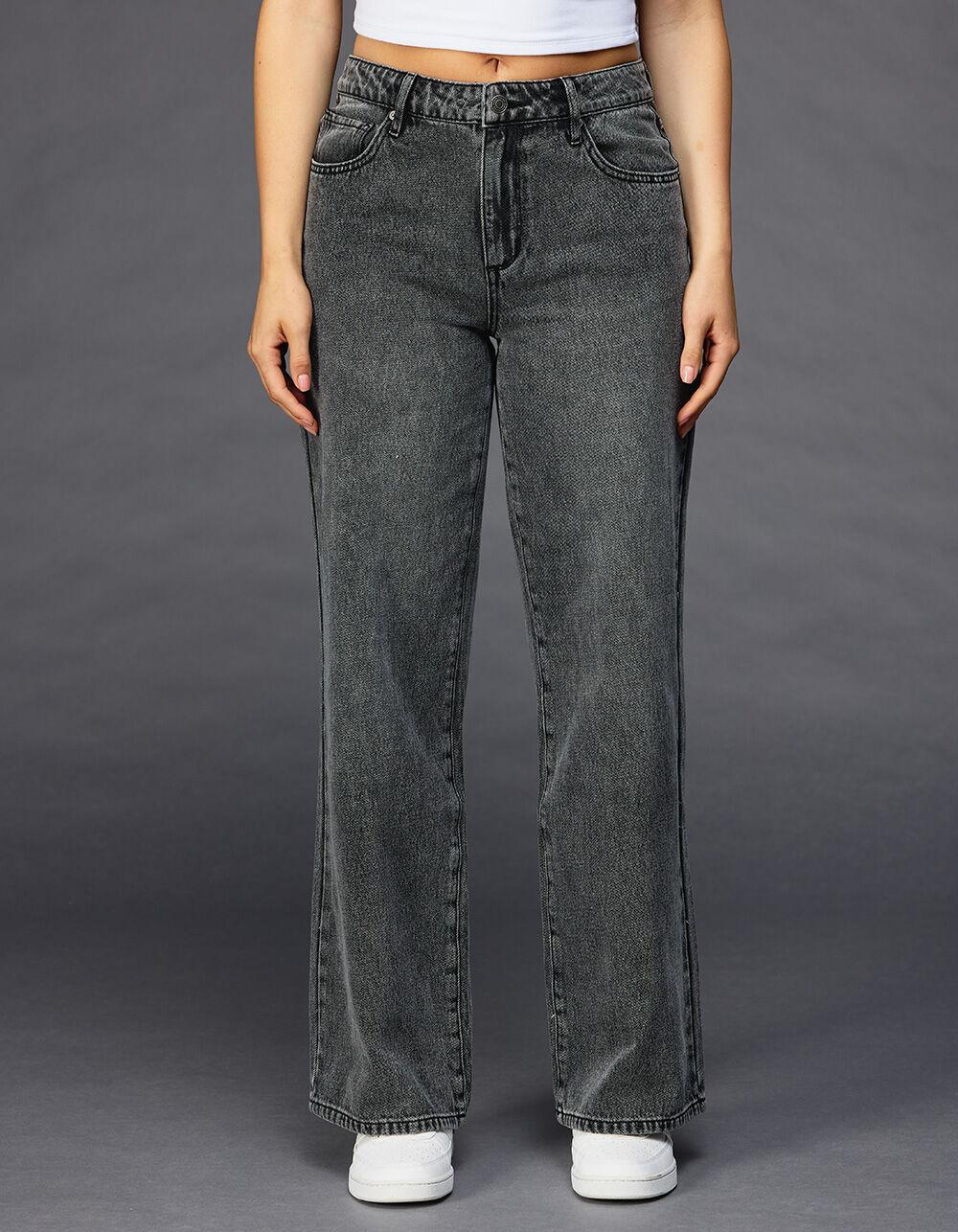 RSQ Womens High Rise Baggy Jeans - MEDIUM WASH Product Image