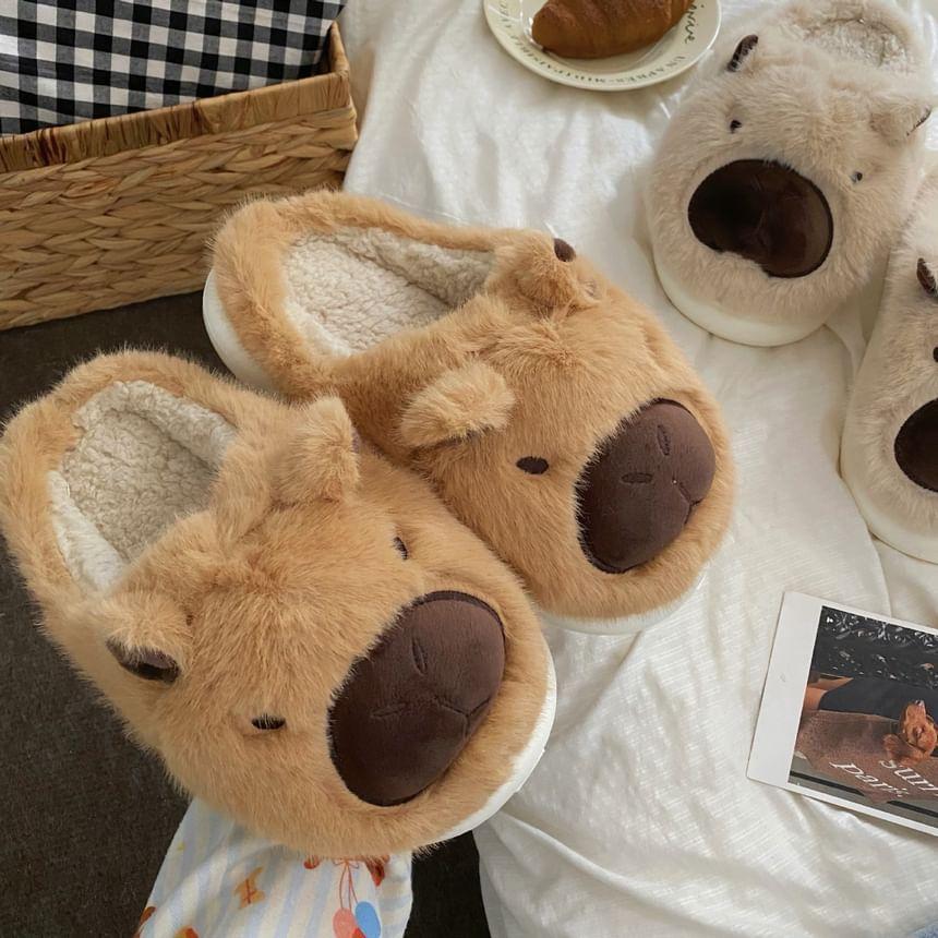 Cartoon Fluffy Home Slippers Product Image