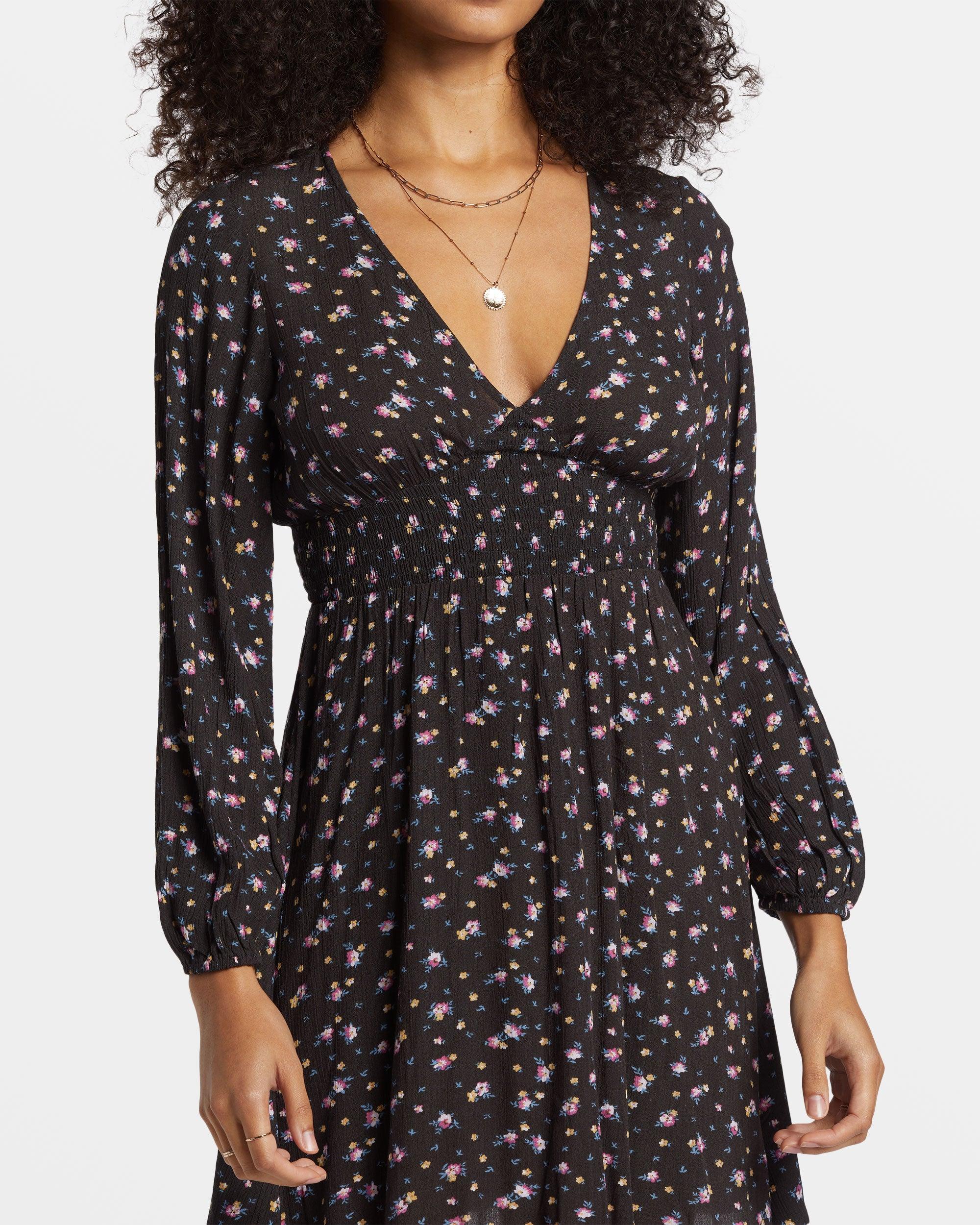 In Ur Dreams Long-Sleeve Mini Dress - Black Sands Female Product Image