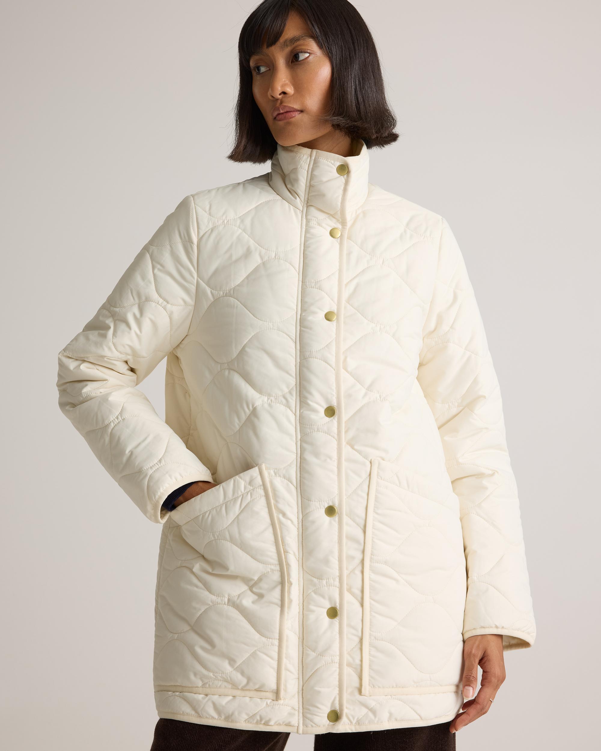 Quince | Women's Featherless Quilted Long Puffer Jacket Size XL, Nylon Product Image