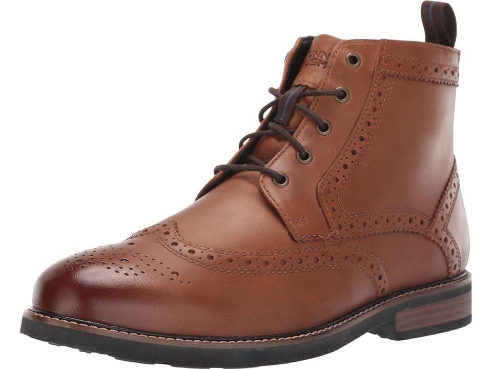 Nunn Bush Odell Wingtip Boot with KORE Walking Comfort Technology (Tan CH) Men's Lace-up Boots Product Image