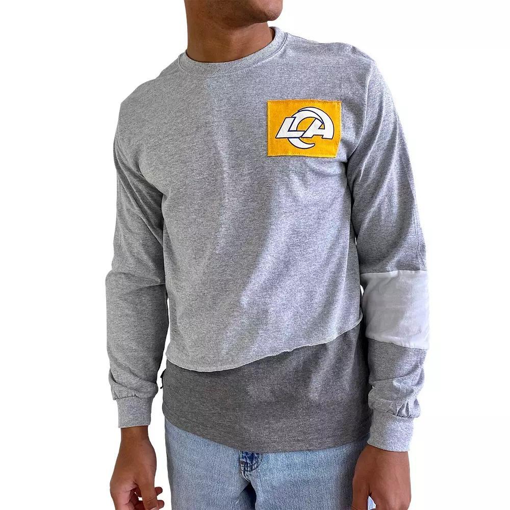 Men's Refried Apparel Gray Los Angeles Rams Angle Long Sleeve T-Shirt, Size: XL, Grey Product Image